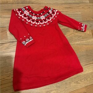Hanna Andersson Red Knit Kids Dress